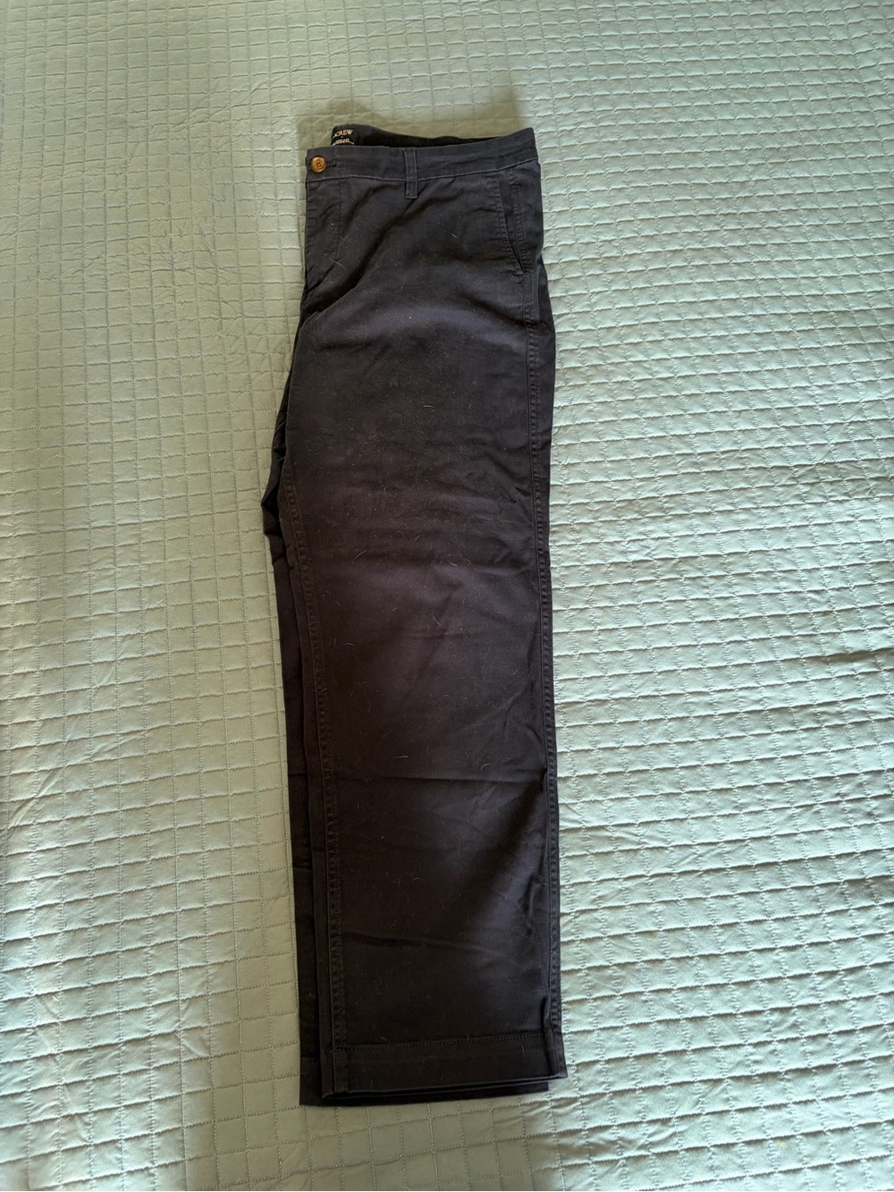 Women’s Slim Straight Trousers in Navy